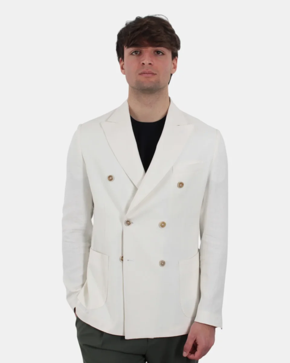 BLAZER DOPPIOPETTO BOTTEGA MARGHIGIANA - 1 BIANCO - immagine 5