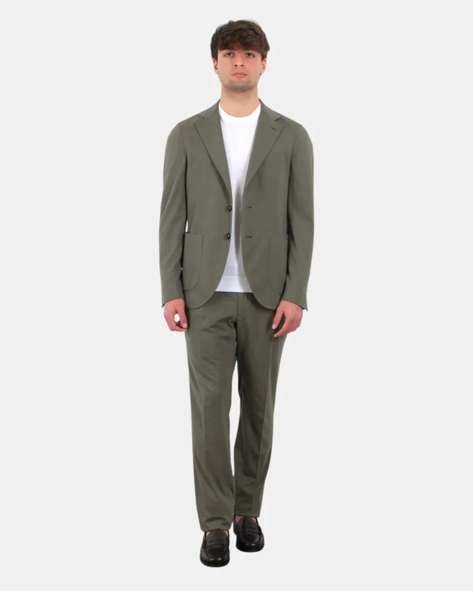 ABITO MONOPETTO BOLLANI NAPOLI MOD. FREDDOM - 59 MILITARE - immagine 5