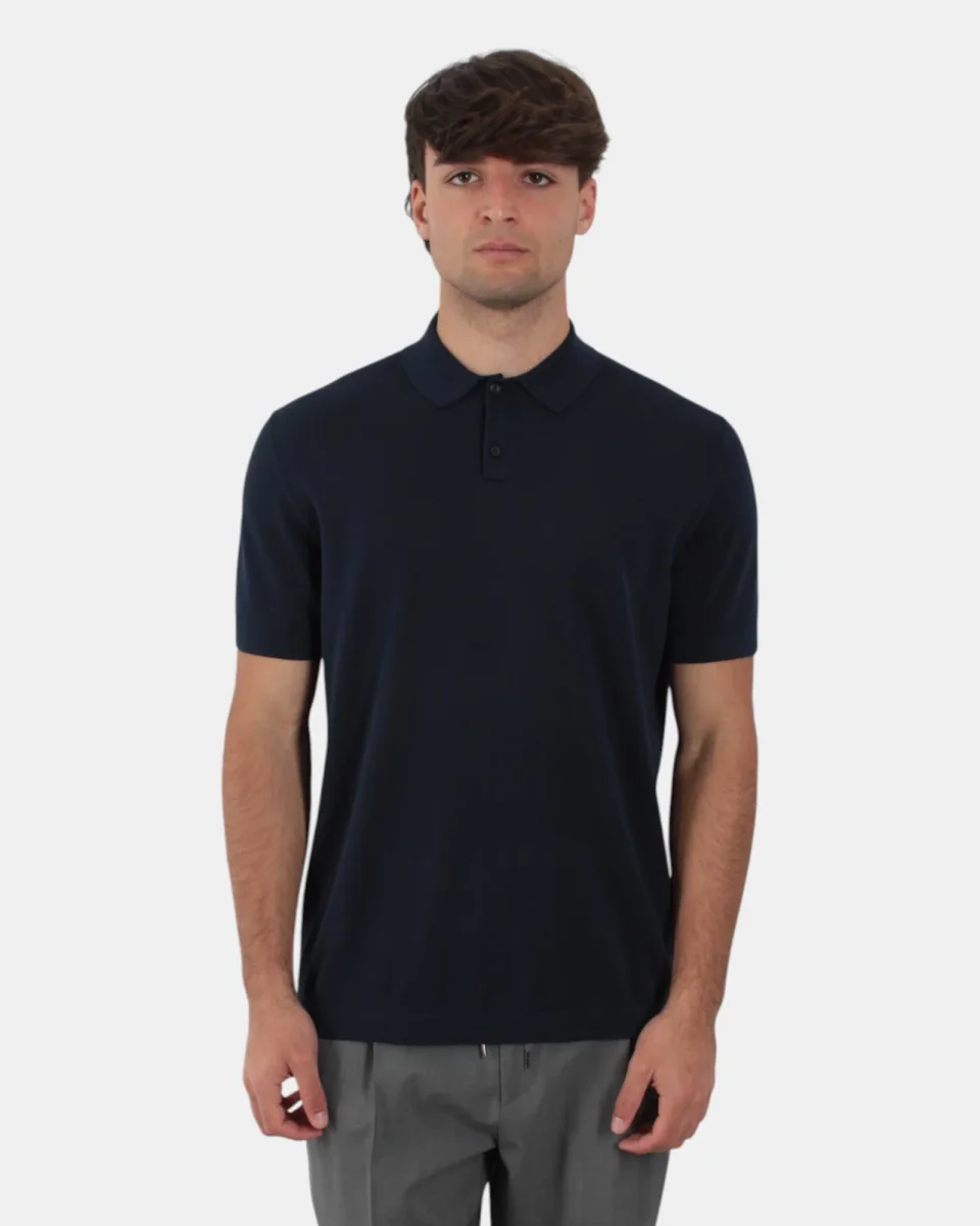 POLO A MANICA CORTA NAVY - immagine 5