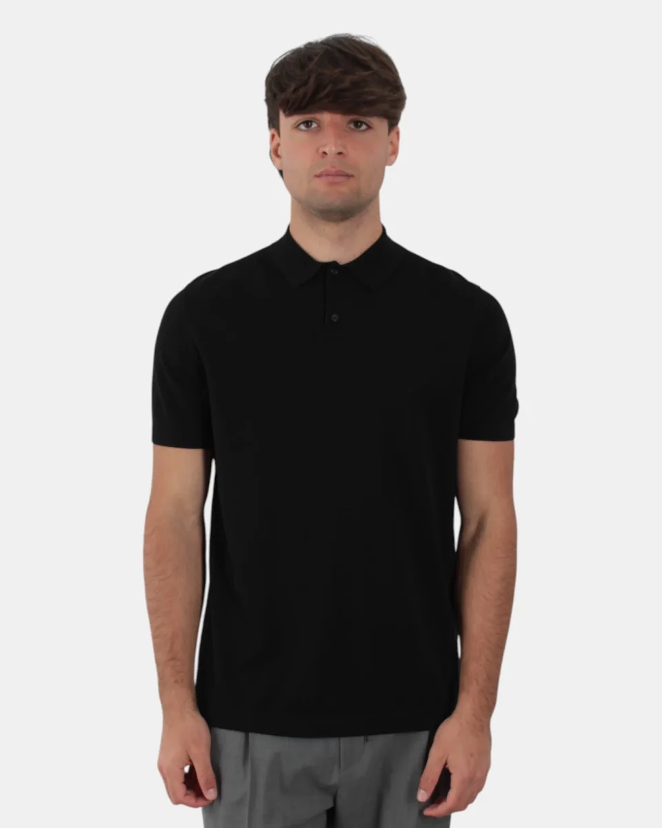 POLO A MANICA CORTA NERO - immagine 5
