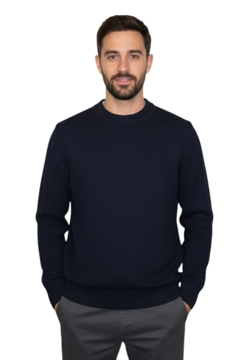 girocollo rasato calato - 20 navy - immagine 5