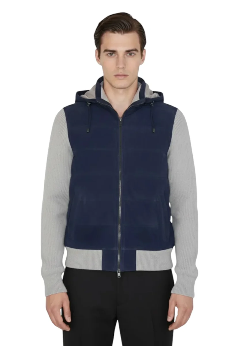 VOLFAGLI - Giacche In Pelle Blu - immagine 5