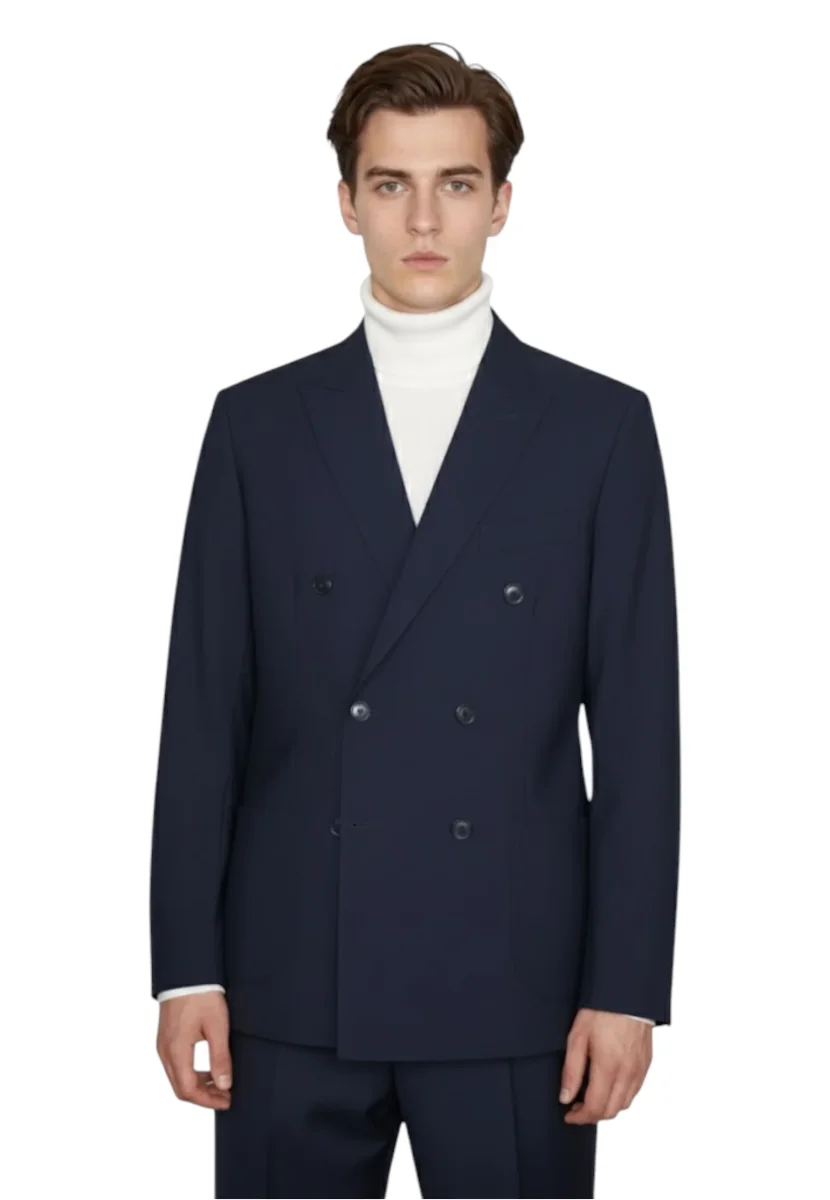 blazer doppiopetto - 5 blu - immagine 5