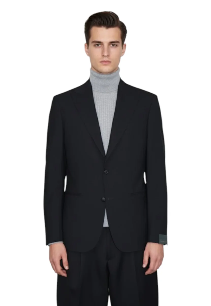 blazer monopetto - 6 nero - immagine 5