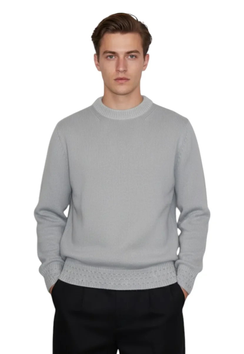 girocollo con finiture slana vintage - 696 sasso - immagine 5