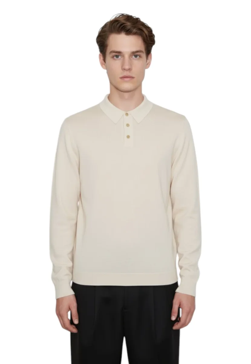 polo con bottoni - 100 nuvola - immagine 5