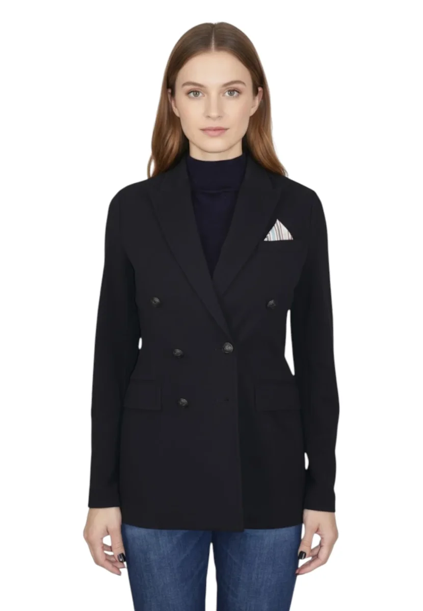 blazer doppiopetto - nero - immagine 5