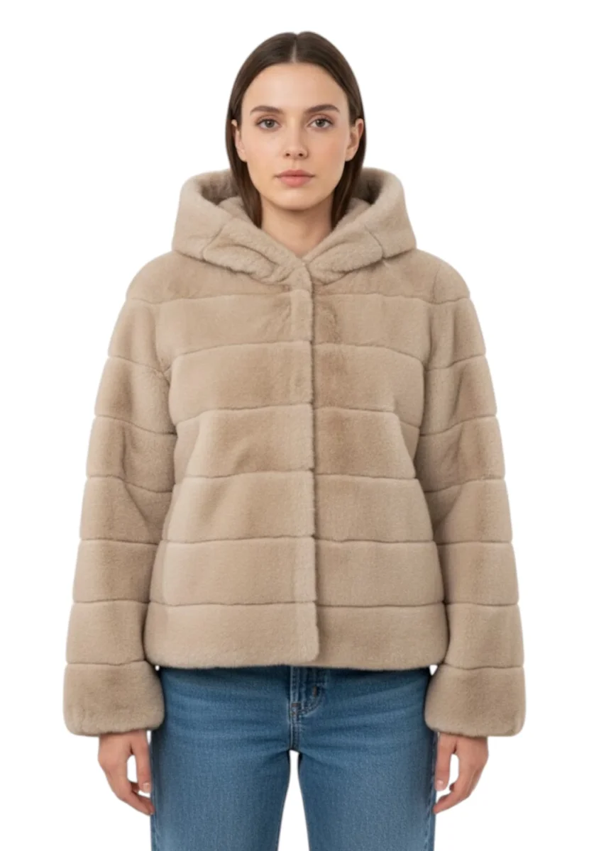 giacca con manica pipistrello - 040 palomino/beige - immagine 5