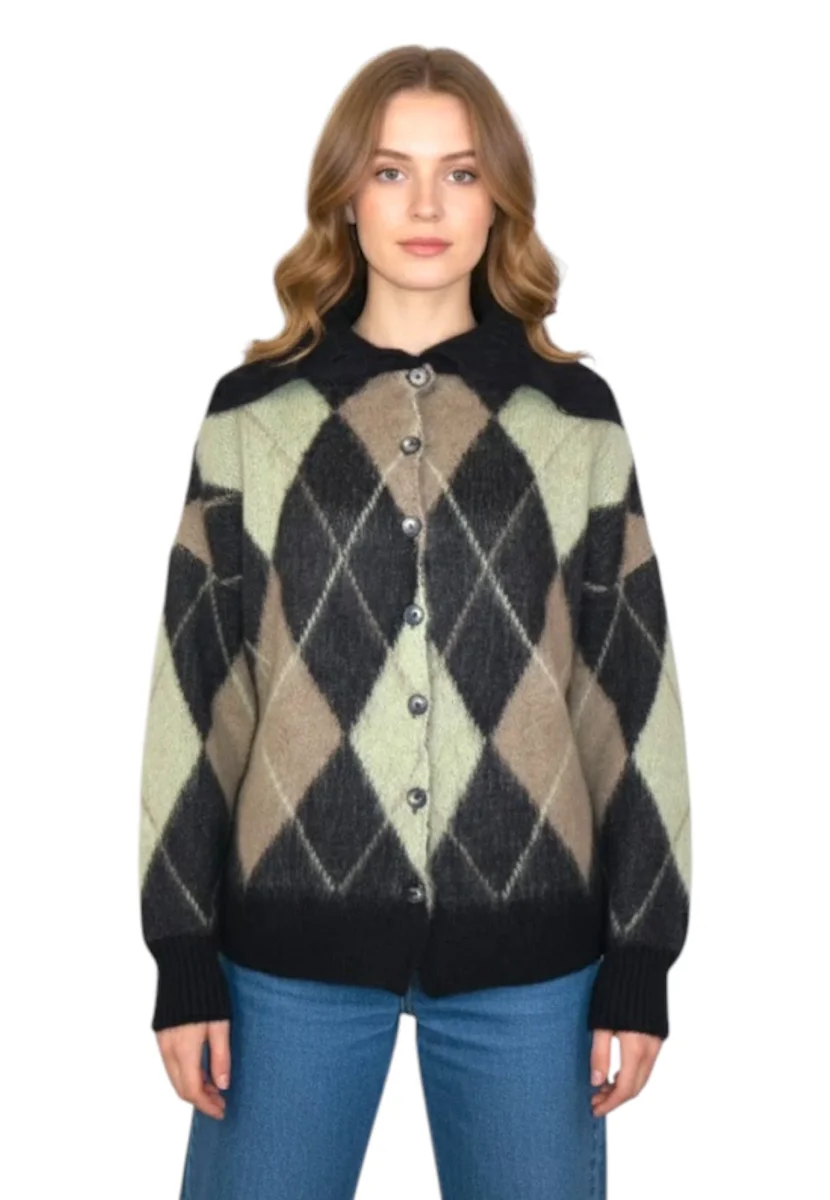 girocollo - 416 nero/castagna - immagine 5