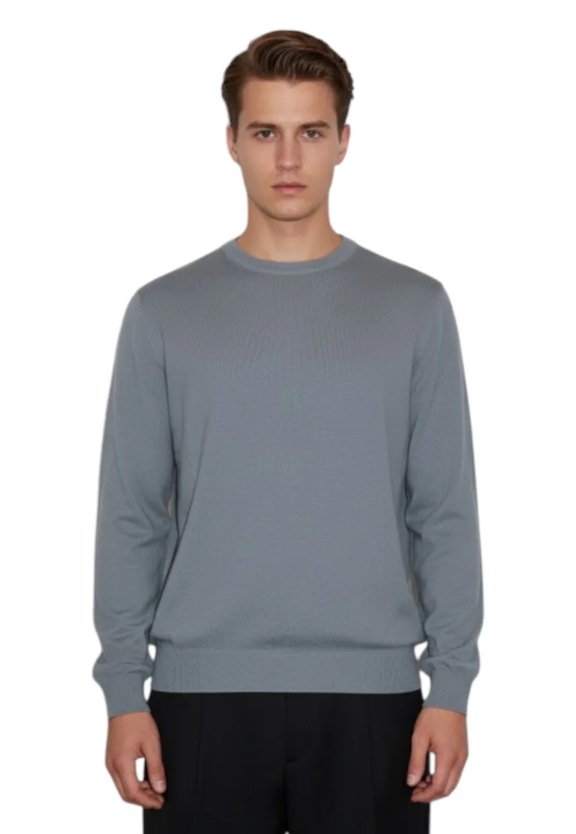 girocollo in finezza 12 - grigio medio - immagine 5