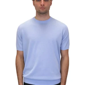 girocollo rasato calato - 36 celeste