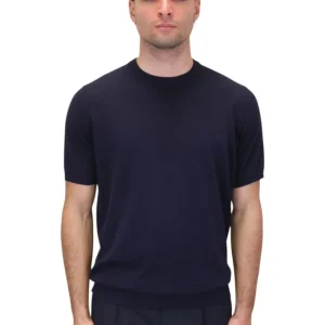 girocollo rasato calato - 38 blu