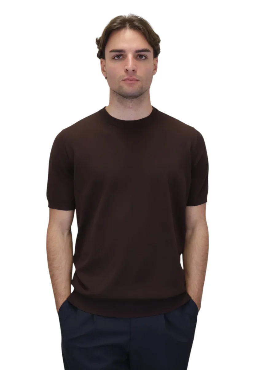 girocollo rasato calato - 232 moro