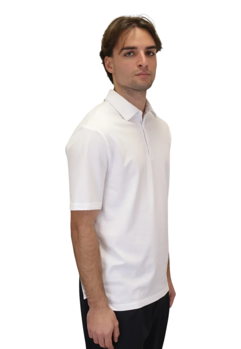 polo in piquet - 1 bianco - immagine 3