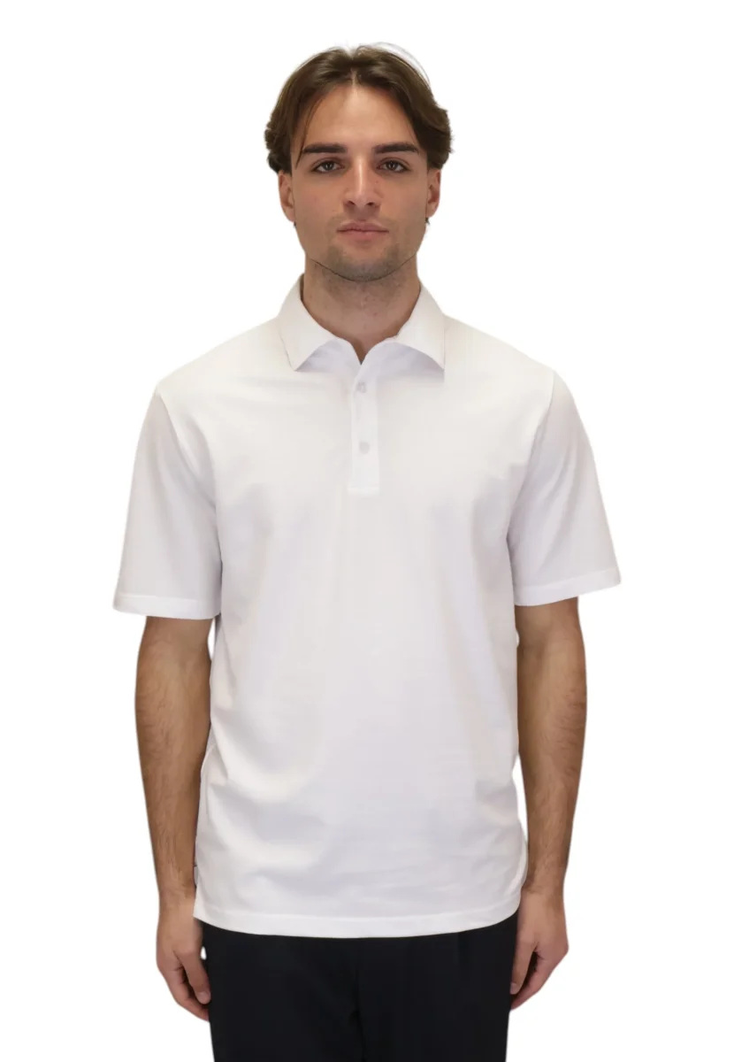 polo in piquet - 1 bianco - immagine 2