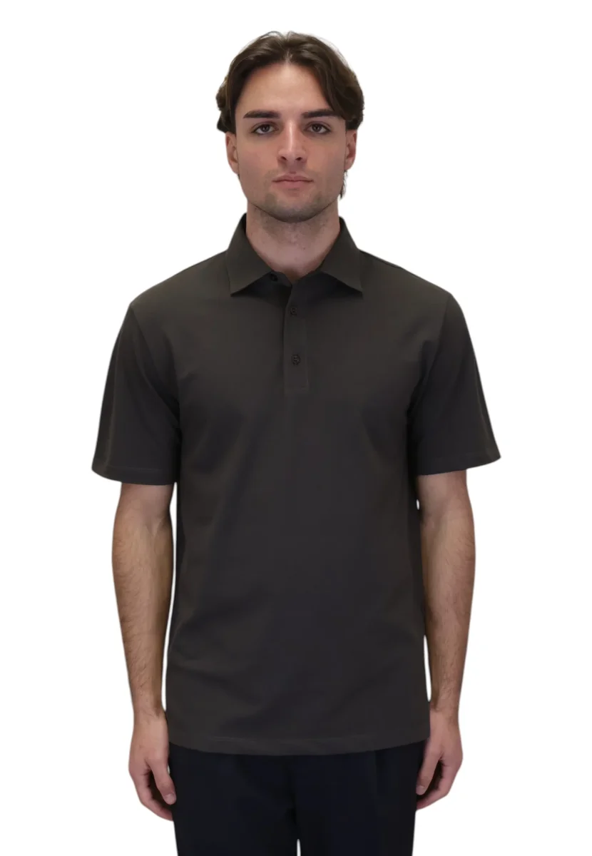 polo in piquet - 170 ebano