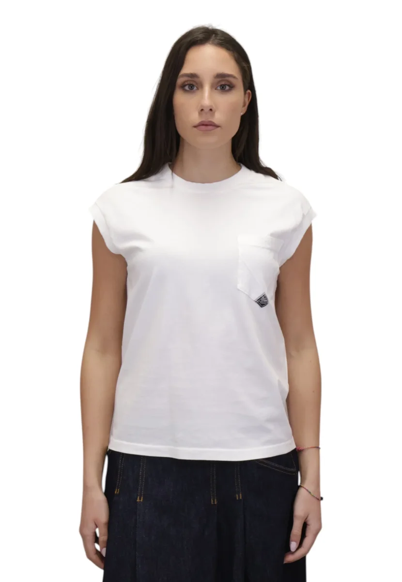 pkt sleevless - c0069 white