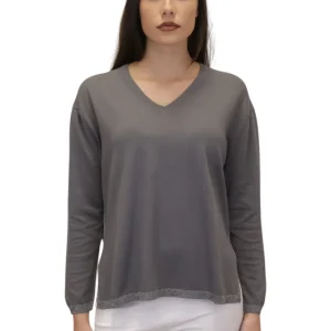 pullover con spacchi - 092