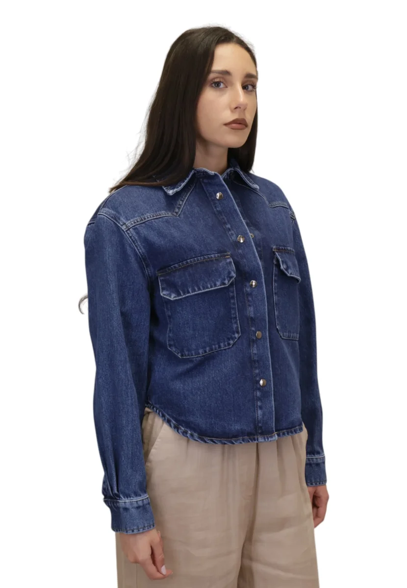 camicia - a denim - immagine 3