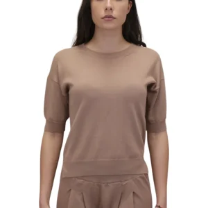 rasato a manica corta - moka