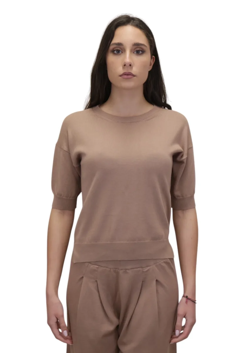 rasato a manica corta - moka - immagine 2