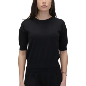 rasato a manica corta - nero