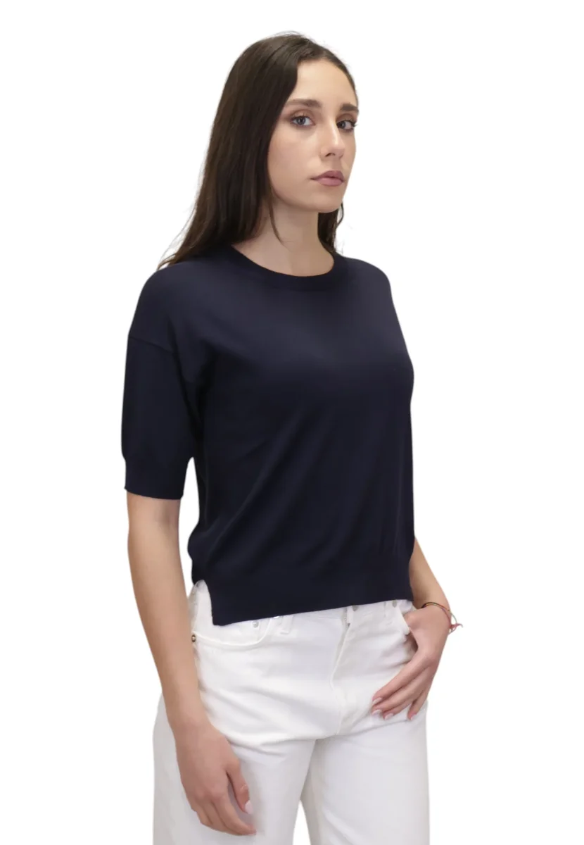 rasato a manica corta - blue - immagine 3