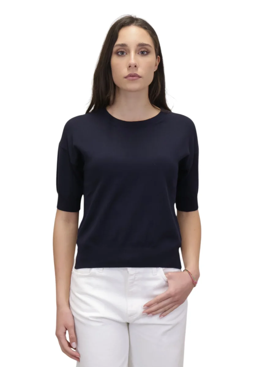 rasato a manica corta - blue - immagine 2