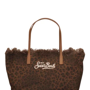 city bag fringe - 00588l canvas dark leopard 18 emb