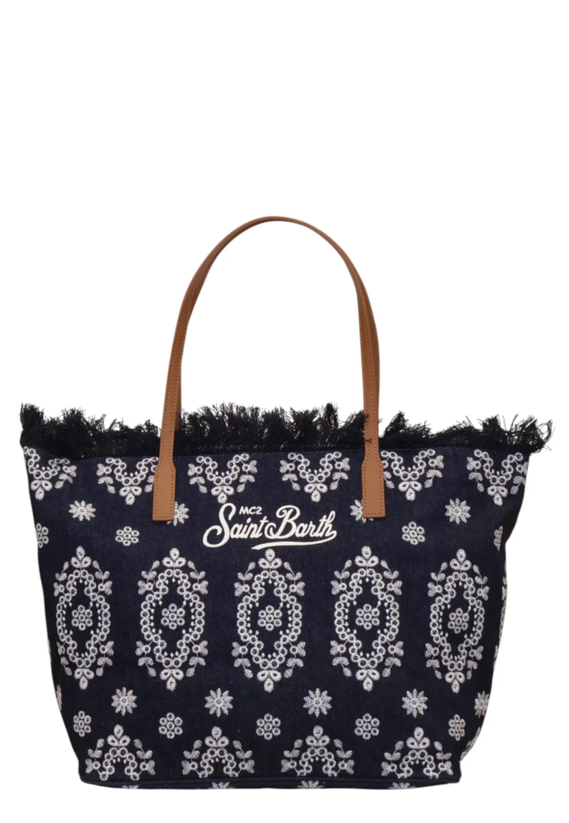 city bag fringe - 01773l sangallo denim dark emb - immagine 2
