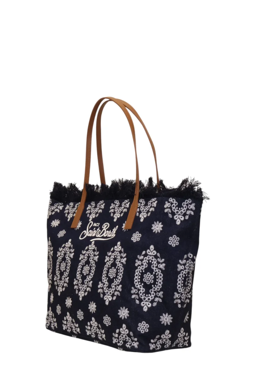 city bag fringe - 01773l sangallo denim dark emb - immagine 3