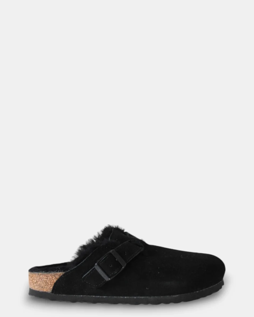 BIRKENSTOCK BOSTON SHEARLING - BLACK - immagine 6