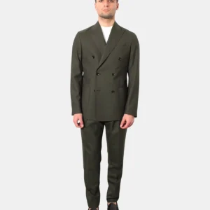 ABITO DOPPIOPETTO BRERAS MILANO CON TASCA A TOPPA - 3 VERDE