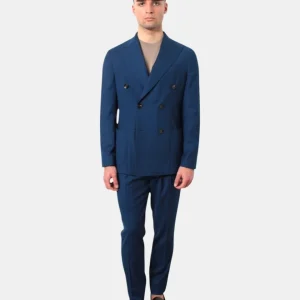 ABITO DOPPIOPETTO GALÀ MOD. FORIO - 17 BLU MEDIO