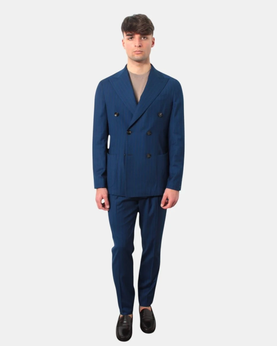 ABITO DOPPIOPETTO GALÀ MOD. FORIO - 17 BLU MEDIO