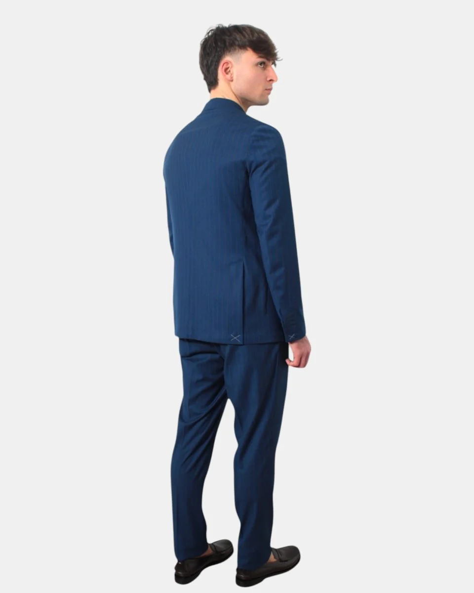 ABITO DOPPIOPETTO GALÀ MOD. FORIO - 17 BLU MEDIO - immagine 4