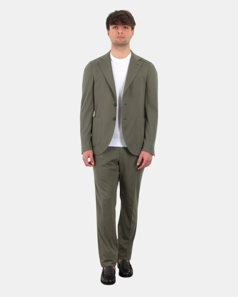 ABITO MONOPETTO BOLLANI NAPOLI MOD. FREDDOM - 59 MILITARE - immagine 2