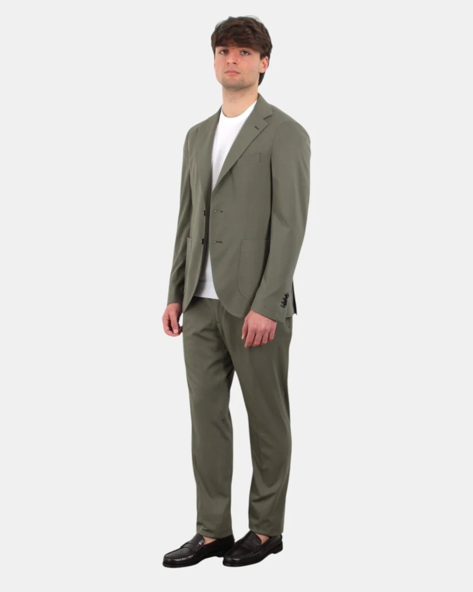 ABITO MONOPETTO BOLLANI NAPOLI MOD. FREDDOM - 59 MILITARE - immagine 3