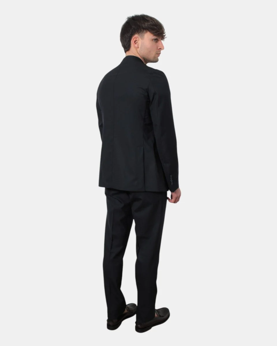 ABITO MONOPETTO BRERAS MILANO CON TASCA PATTINA - 2 BLU - immagine 4