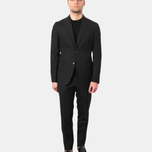 ABITO MONOPETTO BRERAS MILANO CON TASCA PATTINA - 5 NERO