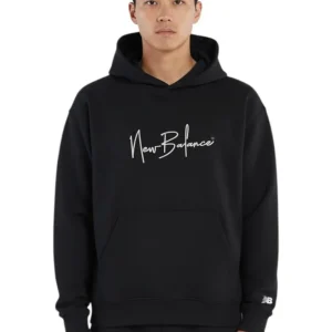atheltics signature hoodie - black