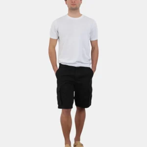 BERMUDA CARGO 40 WEFT REGULAR FIT - 40W001 NERO