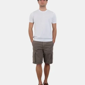 BERMUDA CARGO 40 WEFT REGULAR FIT - W347 FANGO