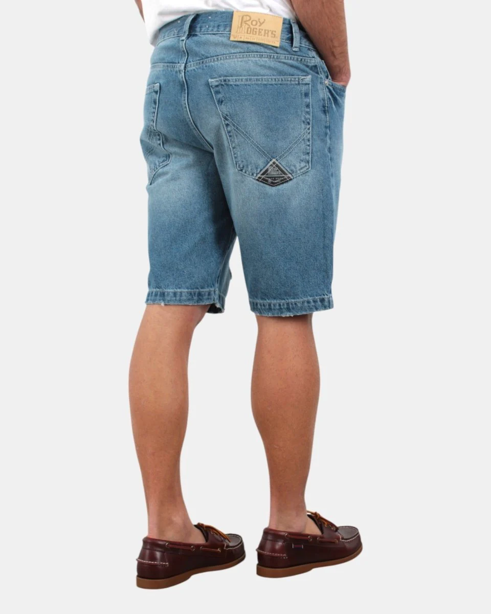 BERMUDA ROY ROGER'S MOD. CULT - D675 DENIM - immagine 4