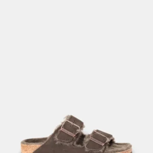 ciabatta birkenstock arizona shearling - mocca