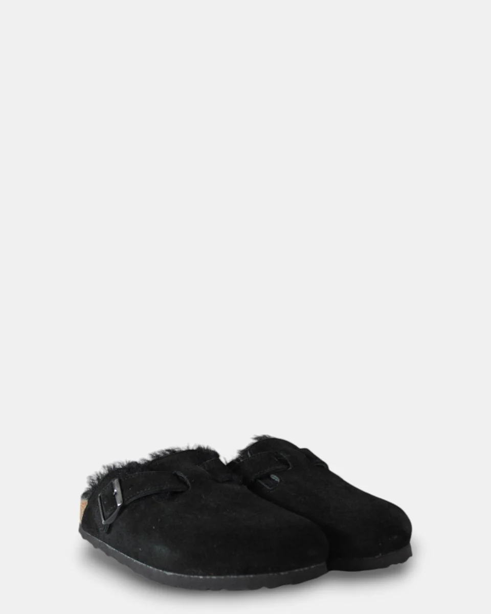 BIRKENSTOCK BOSTON SHEARLING - BLACK - immagine 3