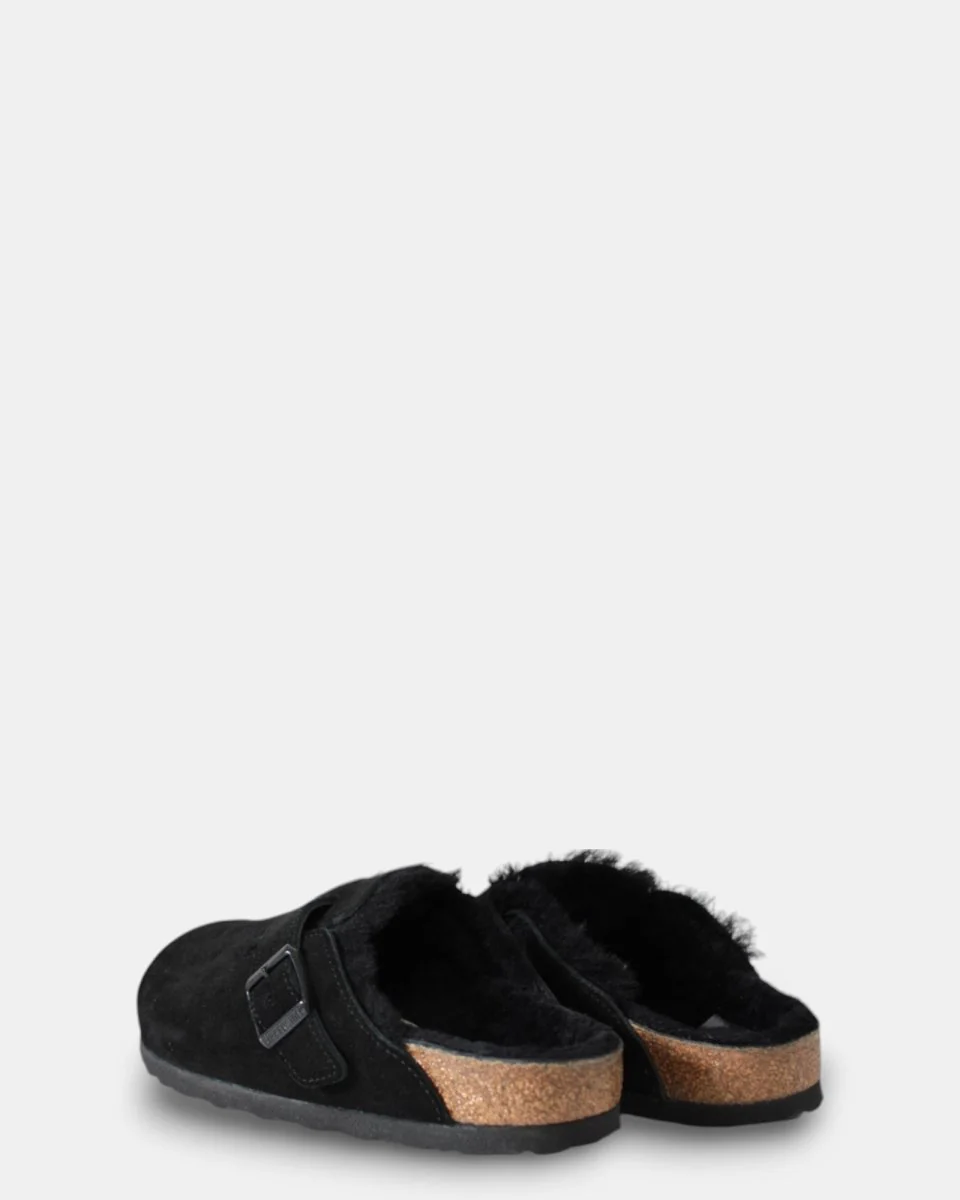 BIRKENSTOCK BOSTON SHEARLING - BLACK - immagine 4