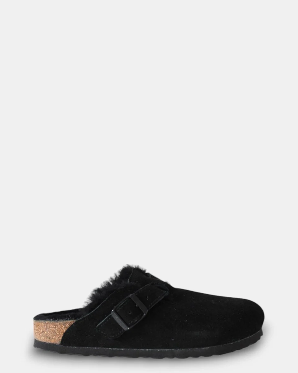 BIRKENSTOCK BOSTON SHEARLING - BLACK - immagine 5