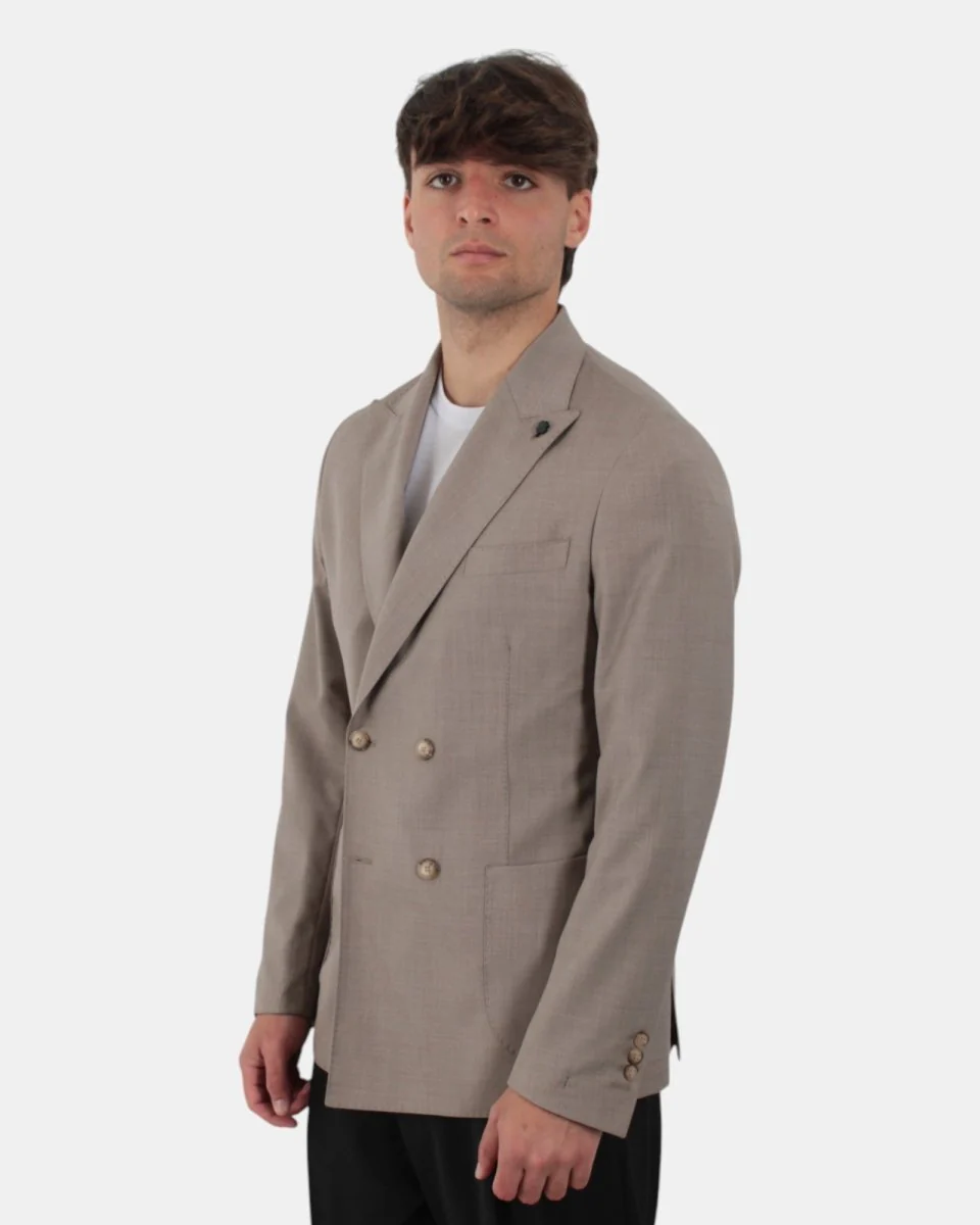 BLAZER DOPPIOPETTO BOTTEGA MARCHEGIANA - 9 BEIGE - immagine 3