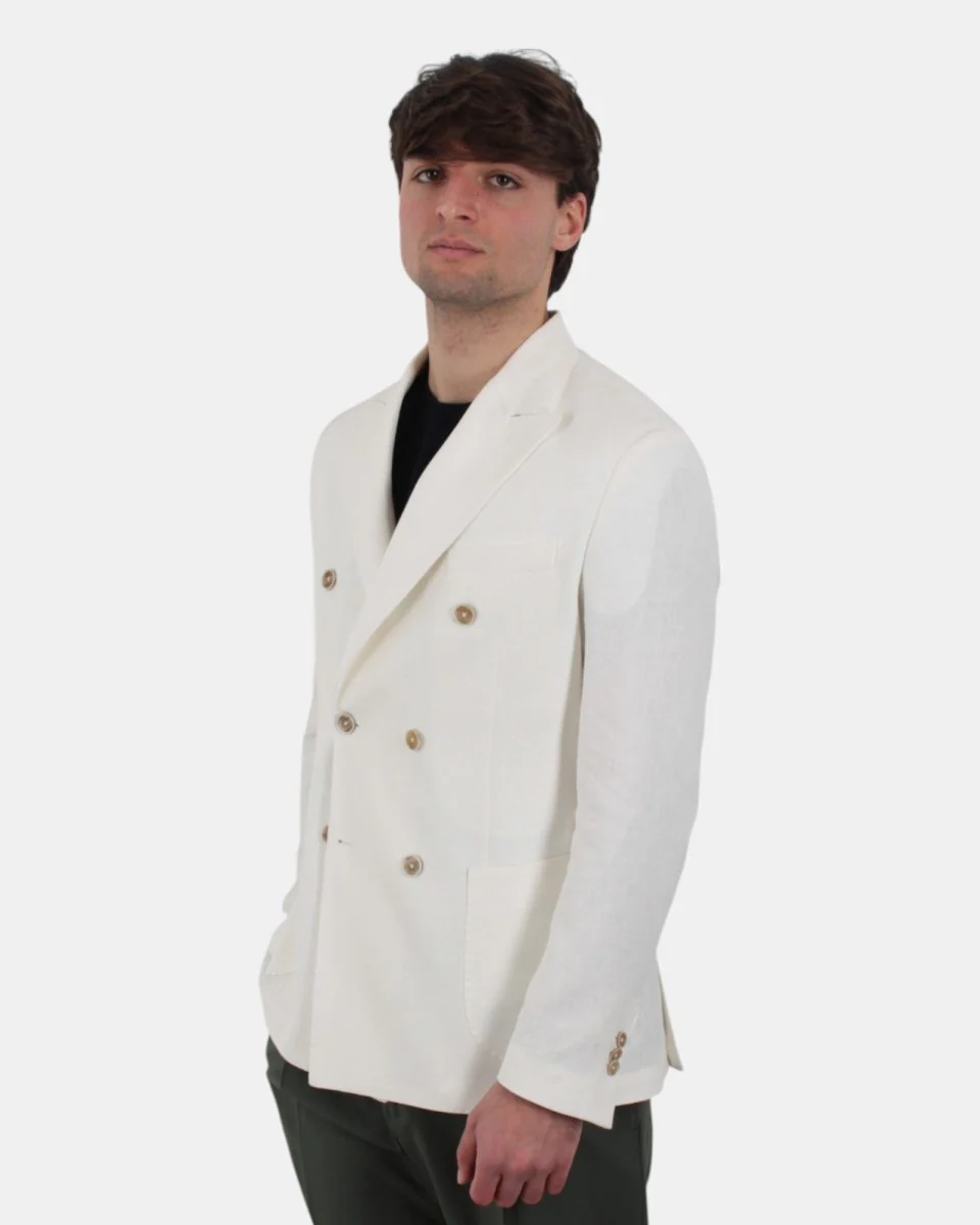 BLAZER DOPPIOPETTO BOTTEGA MARGHIGIANA - 1 BIANCO - immagine 3